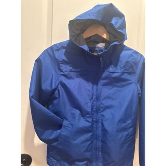 NWOT London Fog Boys Blue Windbreaker Style Hooded Jacket Size 8 - Picture 7 of 10